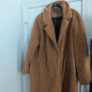 Women's Tan Teddy Coat
